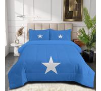 GUCSMN Somalia Flag Coverless Duvet Double with 2 Pillowcases
