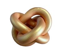 GUDAGUU Wood Knot Decor -Coffee Table Decor Shelf Decor Table Books Hand Carved Home Decoration Boho Country Rustic Modern Shabby Chic Style Decor,3 Link Wooden Home Decor (Burning Colors)