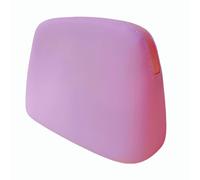 Gudahower Silicone makeup bag soft and can be rolled up and folded for storing cosmetics and toiletries during travel zipper closure for both men and women, pink, The Colors Are Very Soft and