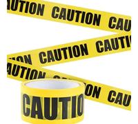 Gudalea 25M Warning Tape, Route Warning Tape, Yyellow Marking Tape, Safety Tape, Width 48mm for Wedding Halloween Party Decoration/Workplace Danger Zone (Black-Yellow)