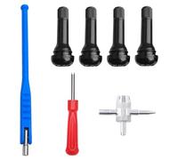 Gudalea 7 PCS Tyre Valve Stem Puller Tools, Tyre Valve Removal Tool, TR414 Tyre Valve Stem, Tyre Valve Repair Kit, Tyre Valve Puller, for Truck, Car, Motorcycle
