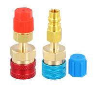 Gudalea R1234yf to R134a Adapter, R1234yf Quick Couplers Kit, High/Low Side R1234yf to R134a Adapters for AC Charging R-1234yf Refrigerant Air Conditioning System Hose Fitting