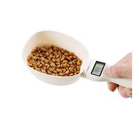 GUDAN Pet Food Measuring Scoop Scale, Kitchen Digital Food Measuring Spoon for Dog Cat, Portable Feeding Bowls for Measuring Pets Food