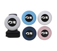 GudCoaks [4 Pack] Princess Cruise Medallion Watch Adapters Holder for Carnival Ocean Medallion 2025,2026, Fits Watch Wristbands,Pet Silicone Protective Case for Air-tag - Blue/Dark Blue/Pink/White