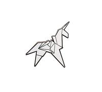 GuDeKe Origami Unicorn Pin Brooch