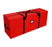 GUDELAK Christmas Tree Storage Bag, Fits Up to 7.5FT Christmas Tree, Red | Heavy Duty Christmas Tree Bag with Durable Handles, Zipper, 600D Oxford Christmas Tree Storage Box, Tear-Resistant Waterproof