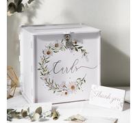 GUDELAK Wedding Card Box with Lock, PVC Post Box for Cards, Gift Box Decorations for Reception, Daisy DIY Post Boxes for Party, Graduation, Baby Shower, Birthday Decoration