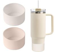 Gudemoore 2 Pcs Tumbler Bottom Protector Boot, Silicone Boot for Stanley Adventure Quencher 40oz & Stanley IceFlow 30oz 20oz, Compatible with Hydro Flask Water Bottle 12oz 18oz 21oz 24oz