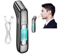 Gudemoore Breathalysers, Professional Alcohol Tester Breathalyzer with Digital LCD Display, USB Rechargeable Alcohol Testing Kits, High Precision Portable Breath Alcohol Breath Tester for Personal