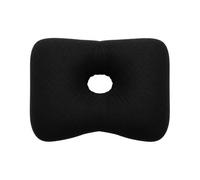 Gudessly 17 Inch Ear Piercing Pillow,Piercing Pillow with an Ear Hole for Ear Pain and Side Sleepers,Washable Velvet Fabric Side Sleeper Pillow (black)