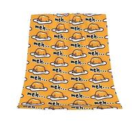 Gudetama Cute Fleece Throw Blanket Super Soft Flannel Cozy Blankets Washable Lightweight Fuzzy Blanket for Couch Sofa Bed Office Travel Camping Throw Size Warm Plush Blankets for All Season (50"x40")