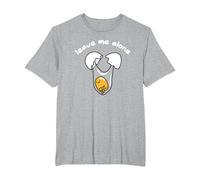 Gudetama Leave Me Alone T-Shirt, Men's Big and Tall, Heather Grey, 4X Tall