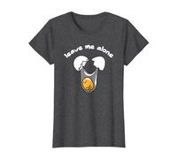 Gudetama Leave Me Alone T-Shirt, Women, Dark Heather Grey, Medium