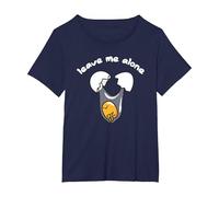 Gudetama Leave Me Alone T-Shirt, Women's Plus, Navy Blue, 2X