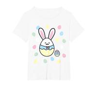 Gudetama Meh Easter T-Shirt, Women's Plus, White, 3X