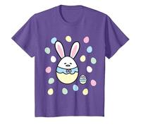 Gudetama Meh Easter T-Shirt, Youth, Purple Heather, Small