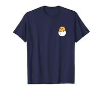 Gudetama Pocket (Front & Back Design) T-Shirt, Men, Navy Blue, Large
