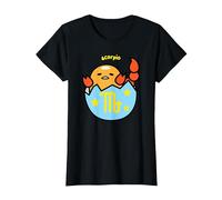 Gudetama Scorpio Zodiac - The Scorpion T-Shirt, Women, Black, 3X-Large