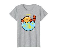 Gudetama Scorpio Zodiac - The Scorpion T-Shirt, Women, Heather Grey, Large