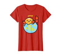 Gudetama Scorpio Zodiac - The Scorpion T-Shirt, Women, Red, 3X-Large