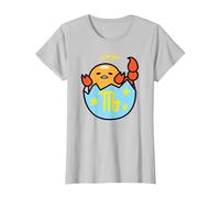 Gudetama Scorpio Zodiac - The Scorpion T-Shirt, Women, Silver Grey, X-Small
