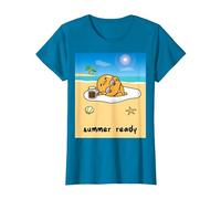 Gudetama Summer Ready Bikini T-Shirt, Women, Sapphire Blue, 3X-Large