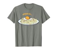 Gudetama Whatever Pasta Noodles T-Shirt, Men, Olive Heather, 3X-Large