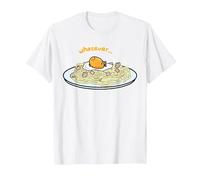 Gudetama Whatever Pasta Noodles T-Shirt, Men, White, X-Large
