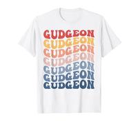 Gudgeon Groovy Retro Fish T-Shirt, Men, White, 3X-Large