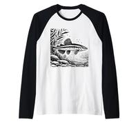 Gudgeon Line Art Aquarist Raglan Baseball Tee
