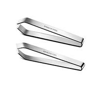 GudGmtoy 2 Pcs Fish Tweezers for Fish Bone Fish Scaler Removers Stainless Bone Remover Tweezers for Professional Removing Fish Bones and Pulling Out Chicken Feathers