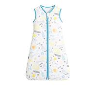 GudGmtoy Baby Wearable Blankets Cotton Nautral Sleeping Bag for Baby Summer Sleeping Bags Breathable Vest Sleeping Bag Double Zipper 6-12 months