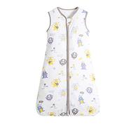 GudGmtoy Toddler Sleeping Bag 0.5 Tog Double Zip Organic Cotton Wearable Blanket Breathable Baby Swaddle Blanket 12-18 months