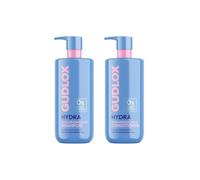 Gudlox Hydra Hyaluronic Acid Shampoo & Conditioner Set, Hydration Boost For Dry, Dehydrated Hair 2 x 400ml Duo Pack