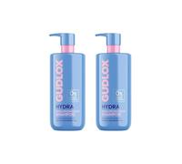 Gudlox Hydra Hyaluronic Acid Shampoo, Hydration Boost For Dry, Dehydrated Hair 2 x 400ml Duo Pack