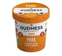 Gudness Poha - Healthy Flattened Rice (savoury) pack of 6 instant pots, 60gms each