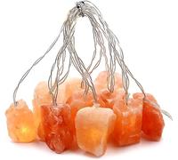 gudong Himalayan Salt String Lights,USB Fairy Lights,Pink Salt Crystal Lamp Bedroom and Home Decorations Night Fairy Lights Gift for Kids, Parents, Friends (10 Lights