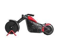GuDoQi Motorbike Pizza Cutter, Creative Motorcycle Pizza Wheel, Stainless Steel Pizza Chopper, Cool Kitchen Gadget (21.5cm)