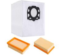Gudotra 10 x 2.863-006.0 Vacuum Cleaner Bags for Kärcher WD4 WD5 WD6 MV4 MV5 MV6 with 2 Filters for Kärcher 2.863-005.0 WD4 WD5