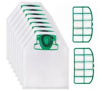 Gudotra 8 Bags Foletto VK200 Compatible for Vorwerk VK200 FP200 VK220 VK220S + 2 Fragrances + 2 Filters (A)