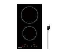 Gudsunal - 12 Inch 2 Burner 120V Electric Cooktop with Plug