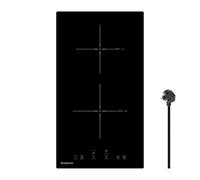 Gudsunal 2-Ring Induction Hob, 2900W, Continuous Low Power Heating, Boost Function, Timer, Automatic Shutoff, Child Safety Lock & Pan Sensor, Plug-in Design