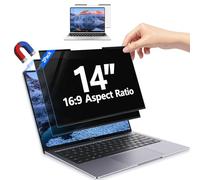GUDTEKE 2Pack Magnetic 14 Inch Laptop Privacy Screen 16:9 Aspect Ratio, Removable Anti-Blue/Glare Protector Film, Anti Spy Desktop Security Private Filter 14in