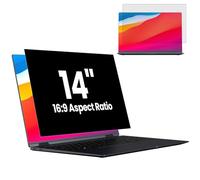 GUDTEKE HD Laptop Privacy Screen 14 Inch Upgraded Laptop Screen Privacy Shield 16:9 Aspect Removable Privacy Screen Compatible with Lenovo/HP/Dell, Blue Light UV-Blocking Screen Privacy Filter