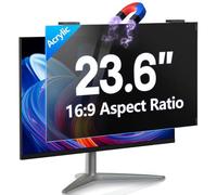 GUDTEKE Magnetic Computer Privacy Screen 23.6 inch, Hanging Privacy Screen for Computer Monitor for 16:9 Frameless Monitor, Acrylic Eye Protection Anti Glare Blue Light Computer Screen Privacy Filter