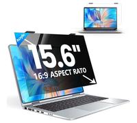 GUDTEKE Magnetic Laptop Privacy Screen 15.6 inch, 9H Hanging Privacy Screen for Laptop for 16:9, Acrylic HD Eye Protection Anti Glare Blue Light Laptop Screen Privacy Filter