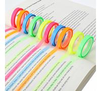 guduling 10 Rolls Annotation Tabs,0.24 in x 16 ft Highlighter Tape,Sticky Highlighter Strips Removable,Study Supplies or Book Annotation Supplies for Students,Teachers,Reading,Home,Office