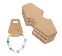 guduling 100-Pack Earring Cards,Earring Cards with Holes,Earrings Display Card with Holes for Necklaces & Bracelets, Eco-Friendly Packaging Tags for DIY Crafters & Small Jewelry Businesses