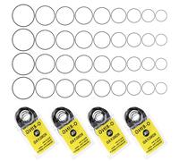 guduling 112-Pack Watch Gasket,O-Ring Watch Gaskets Replacement Kit,Assorted Size Waterproof O Ring Watches Rubber Seal Washers Set for Watches Battery Replacement & Water Resistance Maintenance