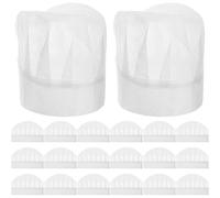 guduling 20-Pack Kds Chef Hat,White Paper Chef Hats,Adjustable Disposable Chefs Hat for Hibachi Parties, Baking Classes & Family Cooking Fun